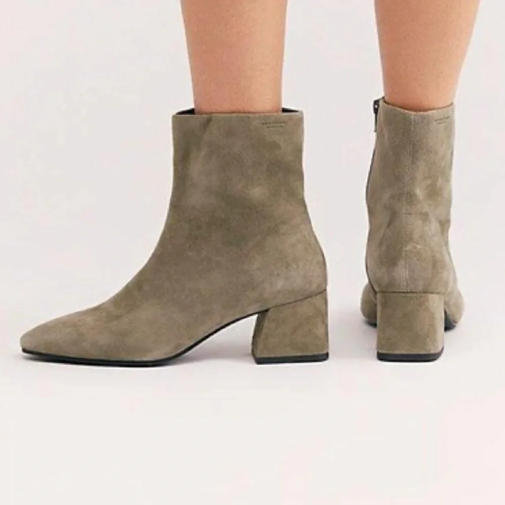 Vagabond Taupe Suede Ankle Boots